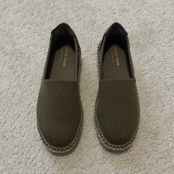 NWB Cole Haan Women's Dark Green Espadrilles - Size 6 - Picture 1 of 4